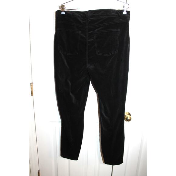 Talbots Flawless Five Pocket Black Velvet Jegging sz 12 - Picture 2 of 3